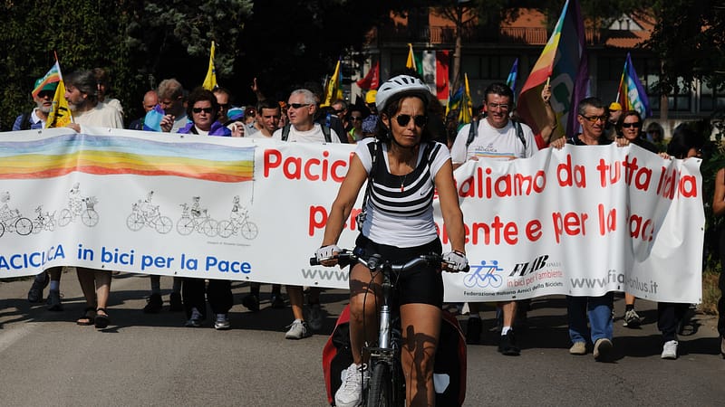 Paciclica 2023: con FIAB in bicicletta alla Marcia della Pace PerugiAssisi del 21 maggio