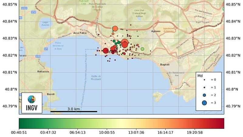 Sciame sismico ai Campi Flegrei, 150 scosse. Evacuate 35 famiglie